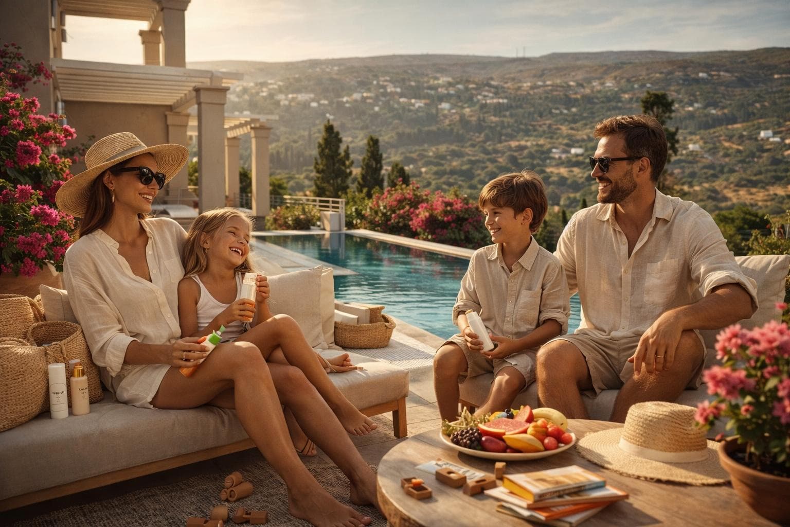 Family spending time together outdoors